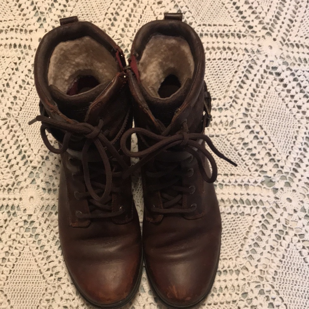 🎁 UGG  Lace Wool Boots - Picture 4 of 5